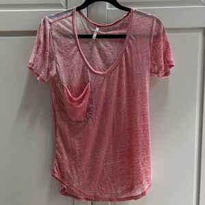 Women's RED V-Neck Top